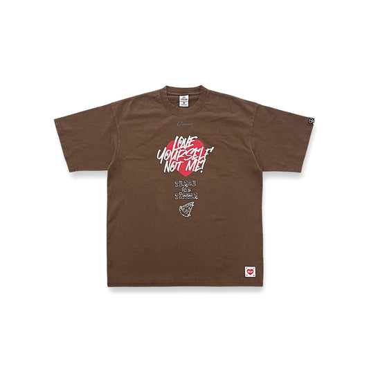 "LOVE URSELF NOT ME" PRINTED T-SHIRT