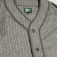WOODBLOCK WOOL STRIPE BASEBALL SHIRT - GREY