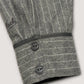 WOODBLOCK WOOL STRIPE BASEBALL SHIRT - GREY