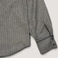 WOODBLOCK WOOL STRIPE BASEBALL SHIRT - GREY
