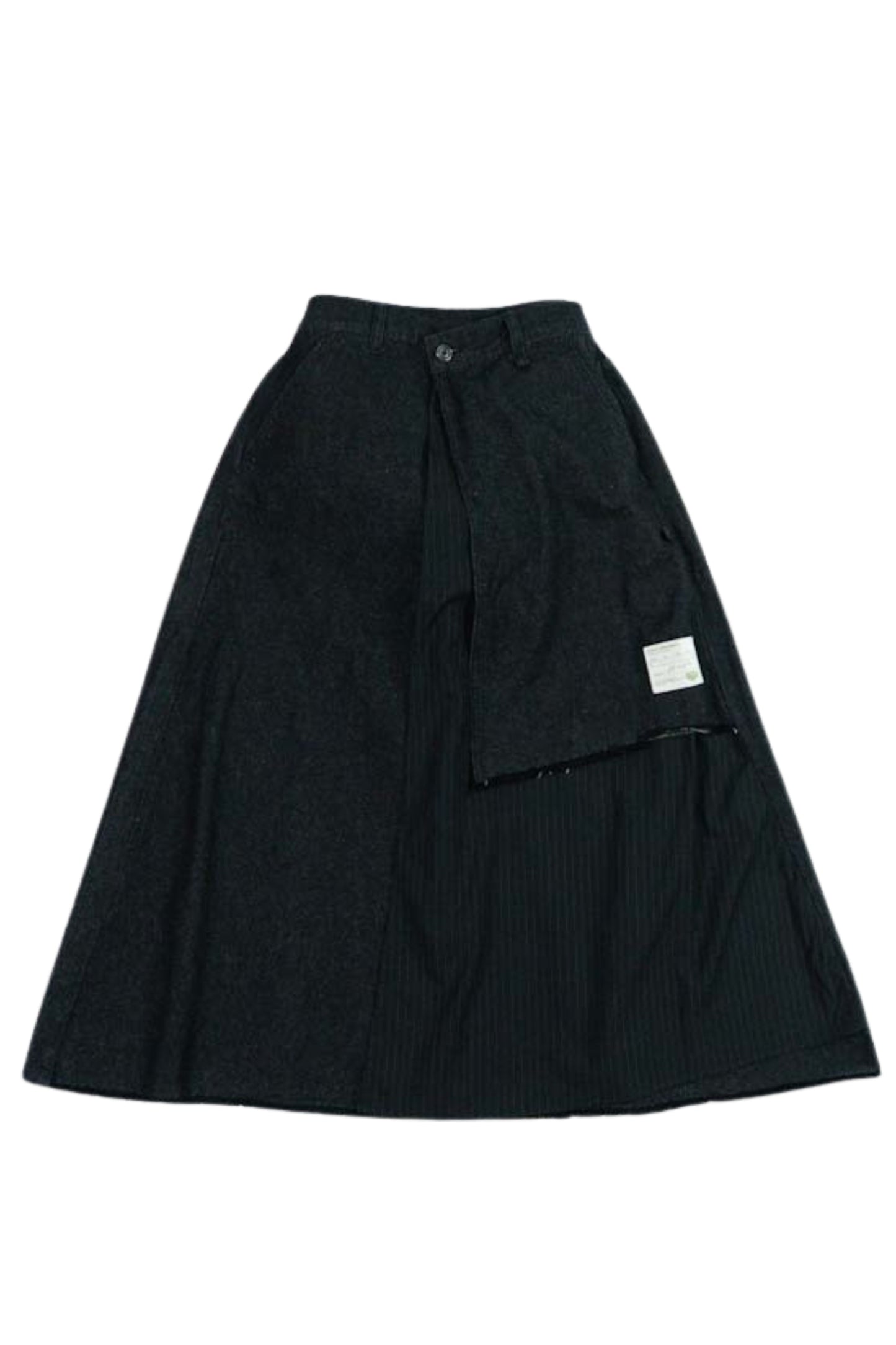 FAIRFAX PINSTRIPE PANEL DENIM SKIRT