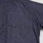 WOODBLOCK WOOL STRIPE BASEBALL SHIRT - NAVY