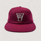 WOODBLOCK CLASSIC WB LOGO WOOL CAP - BURGUNDY