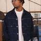 WOODBLOCK 2ND TYPE DENIM JACKET - DARK INDIGO