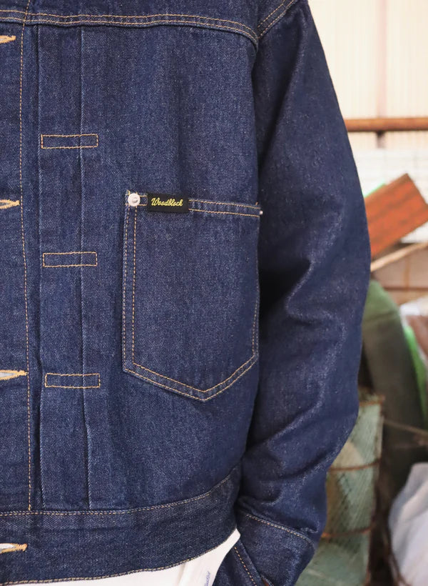 WOODBLOCK 2ND TYPE DENIM JACKET - DARK INDIGO