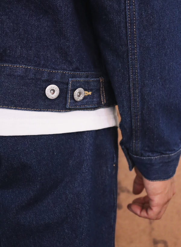 WOODBLOCK 2ND TYPE DENIM JACKET - DARK INDIGO