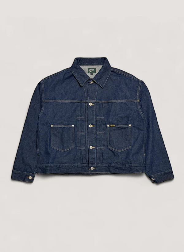 WOODBLOCK 2ND TYPE DENIM JACKET - DARK INDIGO