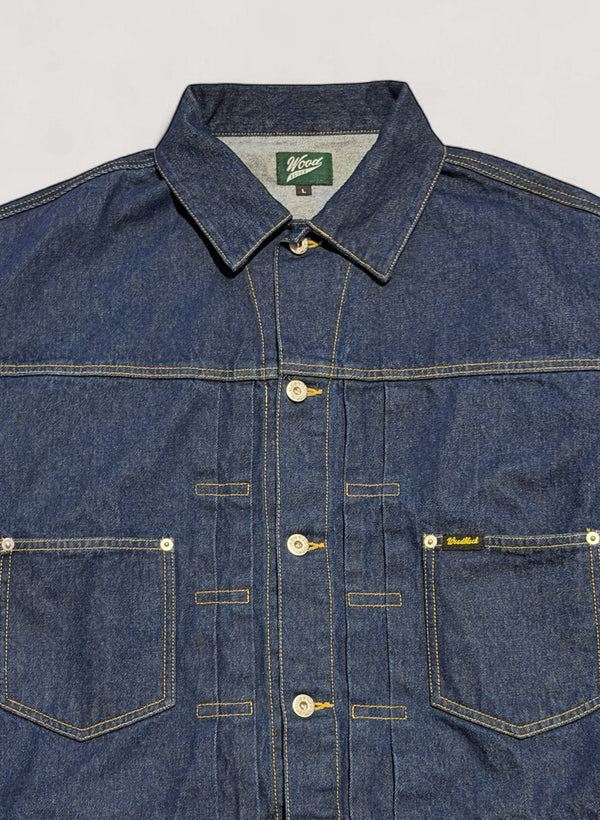 WOODBLOCK 2ND TYPE DENIM JACKET - DARK INDIGO