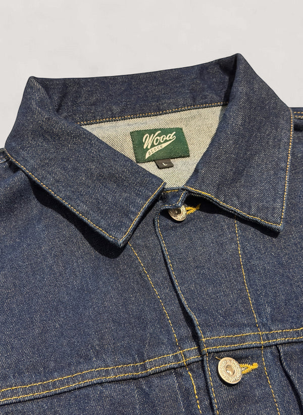 WOODBLOCK 2ND TYPE DENIM JACKET - DARK INDIGO
