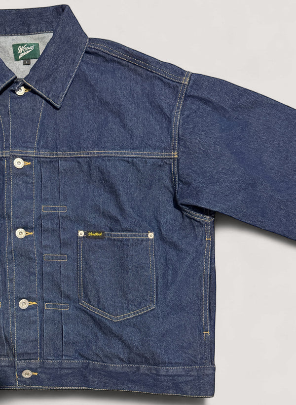 WOODBLOCK 2ND TYPE DENIM JACKET - DARK INDIGO