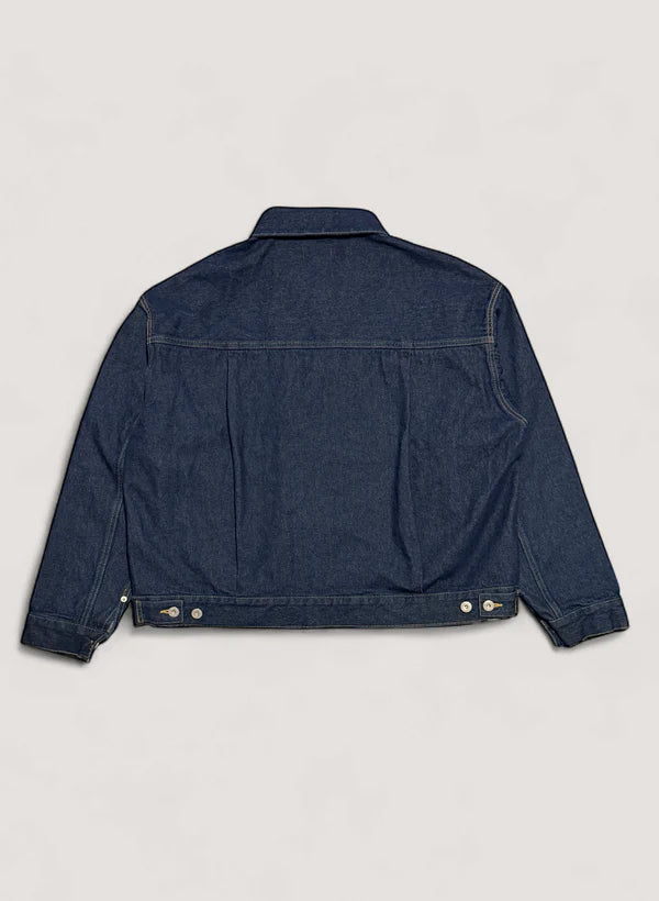 WOODBLOCK 2ND TYPE DENIM JACKET - DARK INDIGO