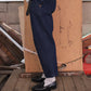 WOODBLOCK 2TUCK DENIM TROUSER - DARK INDIGO