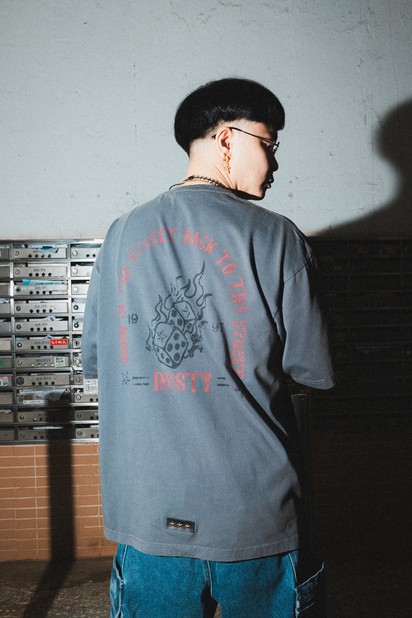 DUSTY WASH DICE TEE