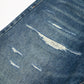 DUSTY THRASHED DENIM PANTS