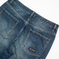 DUSTY THRASHED DENIM PANTS