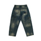 TRASHED DENIM PANTS