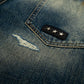 TRASHED DENIM PANTS