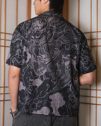 FAIRFAX OMAINU OPEN COLLAR SHIRT