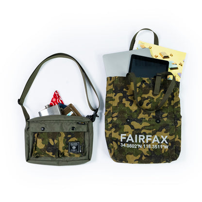 FAIRFAX 2-WAY MESSENGER TEXH BAG