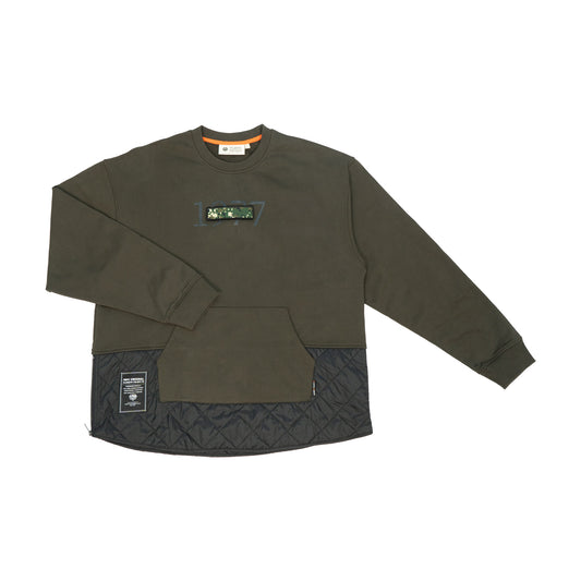 MILITARY HALF QUILTED SWEATSHIRT - FFCN05_CE2