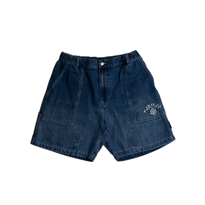 WASHED DENIM WORK SHORT - FFDM10