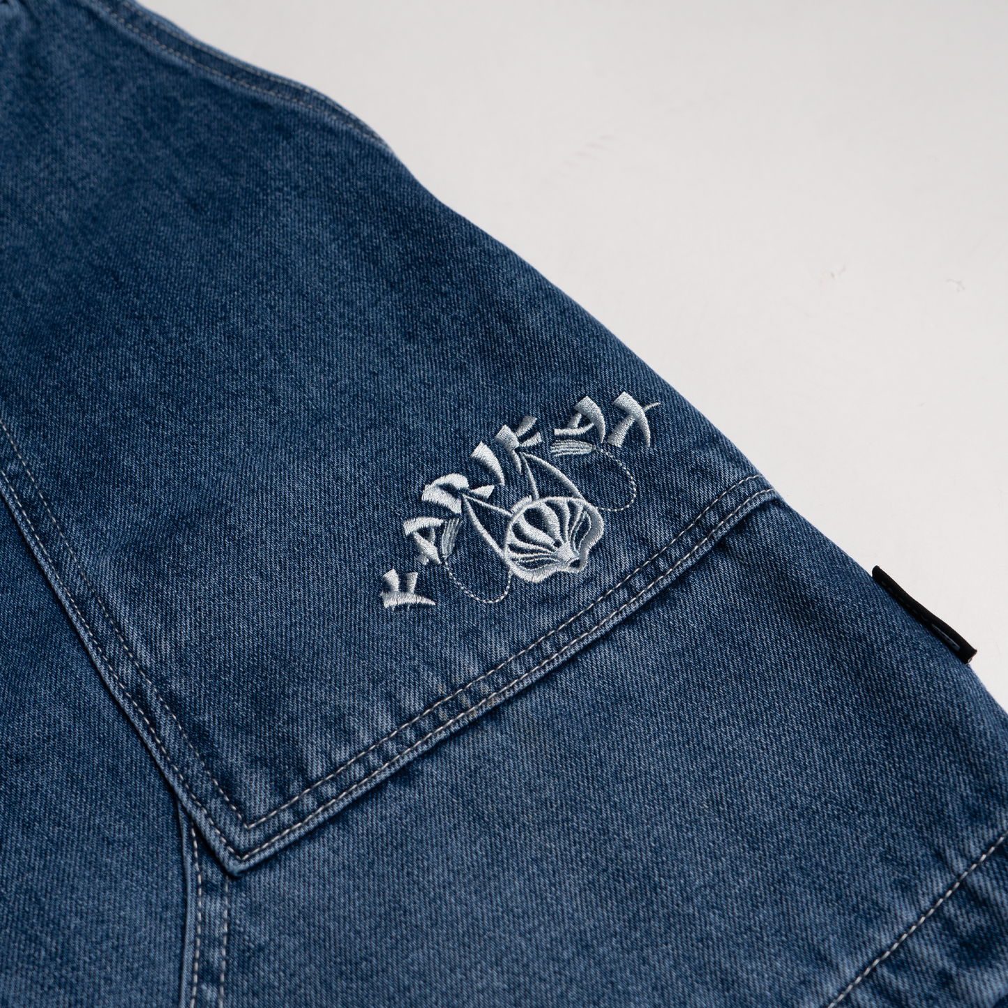 WASHED DENIM WORK SHORT - FFDM10