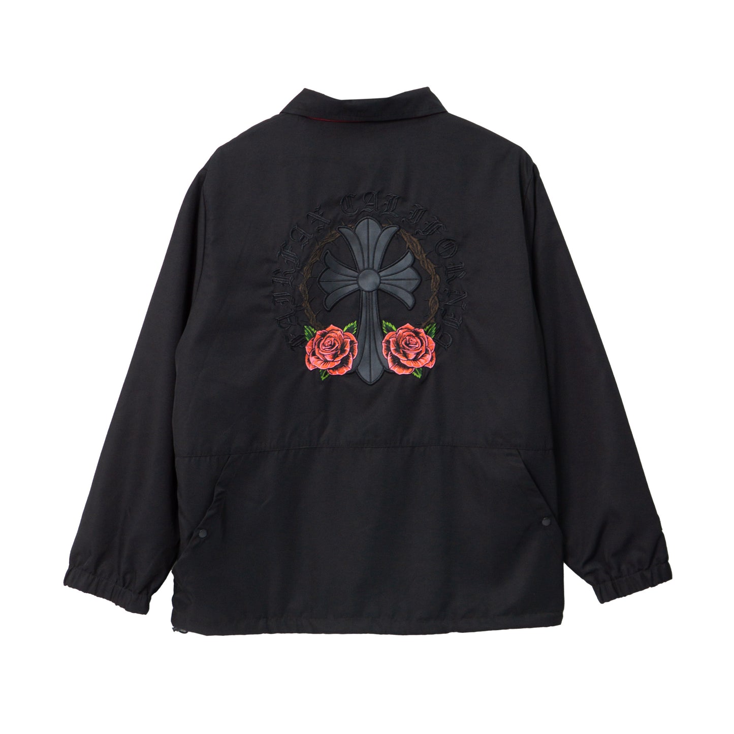 FAIRFAX ROCKER REVERSIBLE COACH JACKET BLACK/WINE