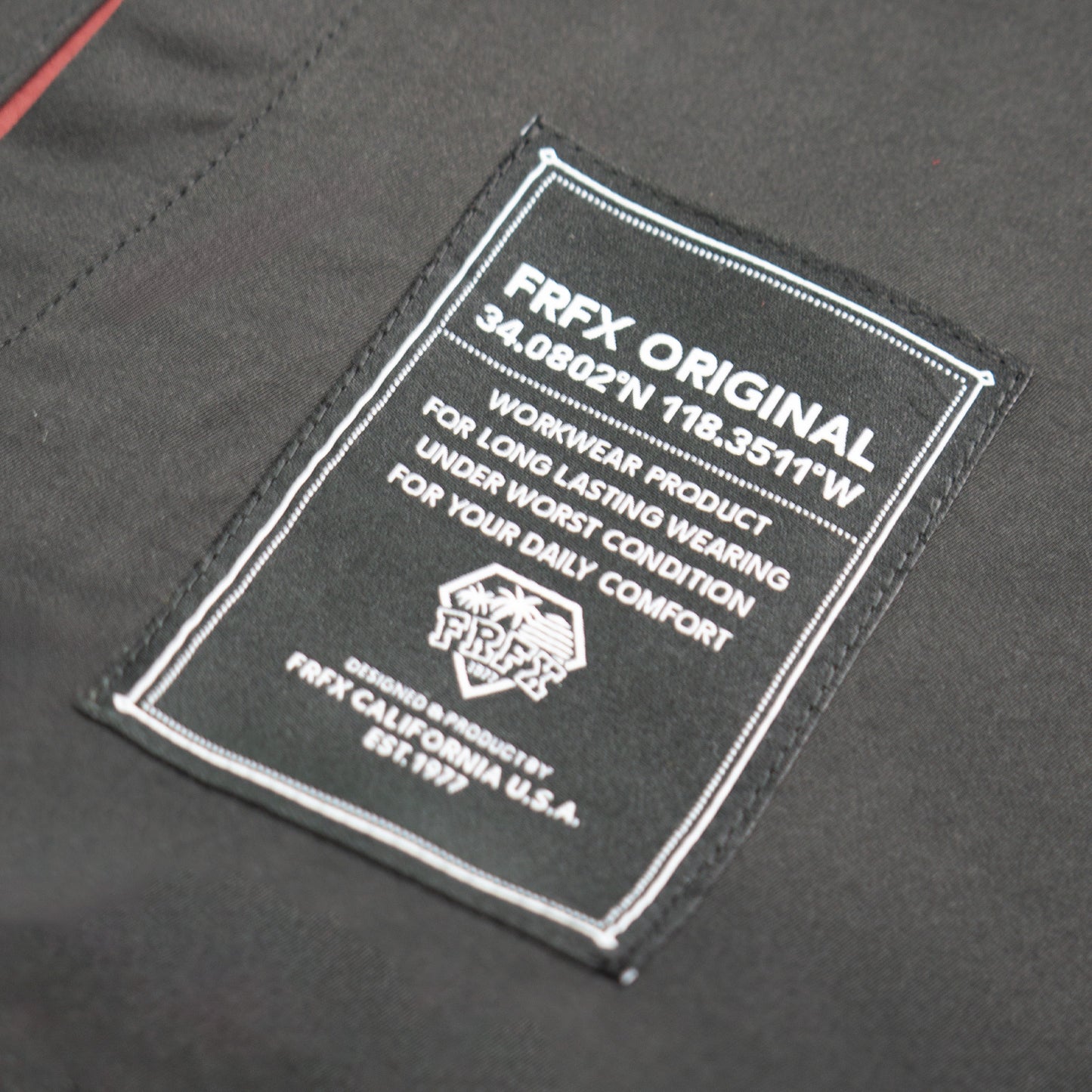 FAIRFAX ROCKER REVERSIBLE COACH JACKET BLACK/WINE