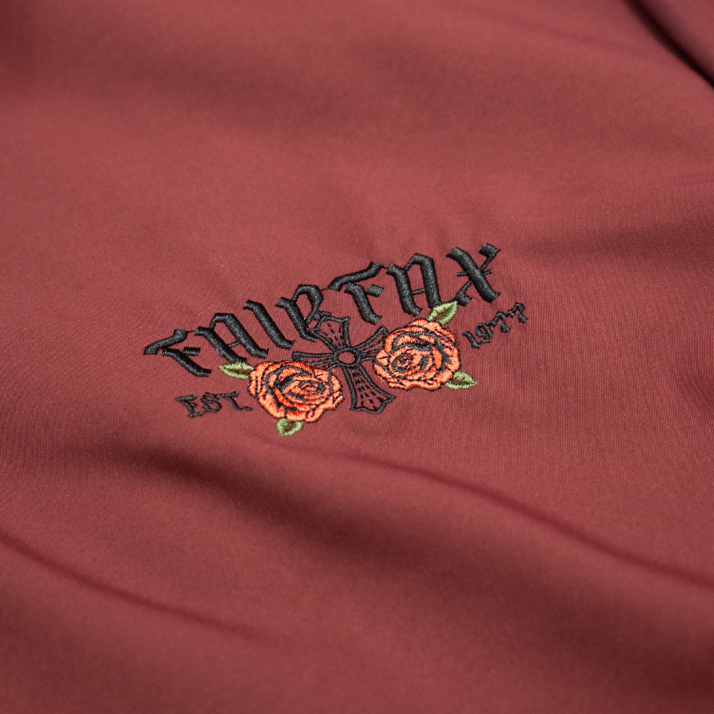 FAIRFAX ROCKER REVERSIBLE COACH JACKET BLACK/WINE