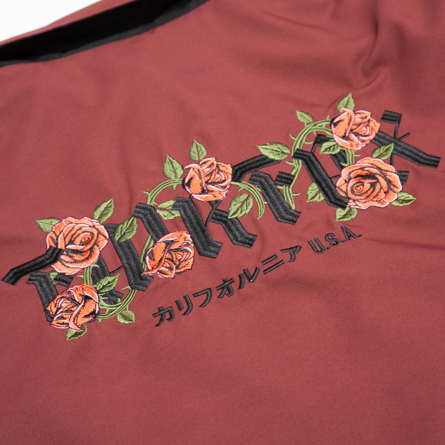 FAIRFAX ROCKER REVERSIBLE COACH JACKET BLACK/WINE