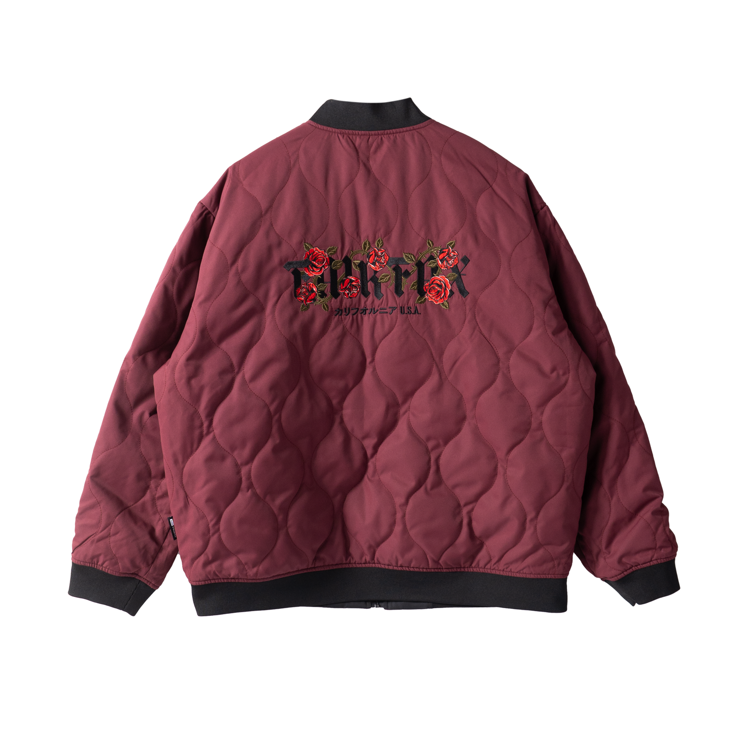 FAIRFAX DOUBLE CROSS REVERSIBLE FLIGHT JACKET - BLACK/WINE
