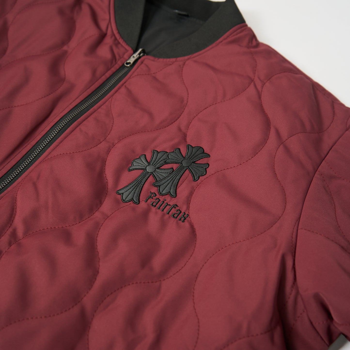 FAIRFAX DOUBLE CROSS REVERSIBLE FLIGHT JACKET - BLACK/WINE