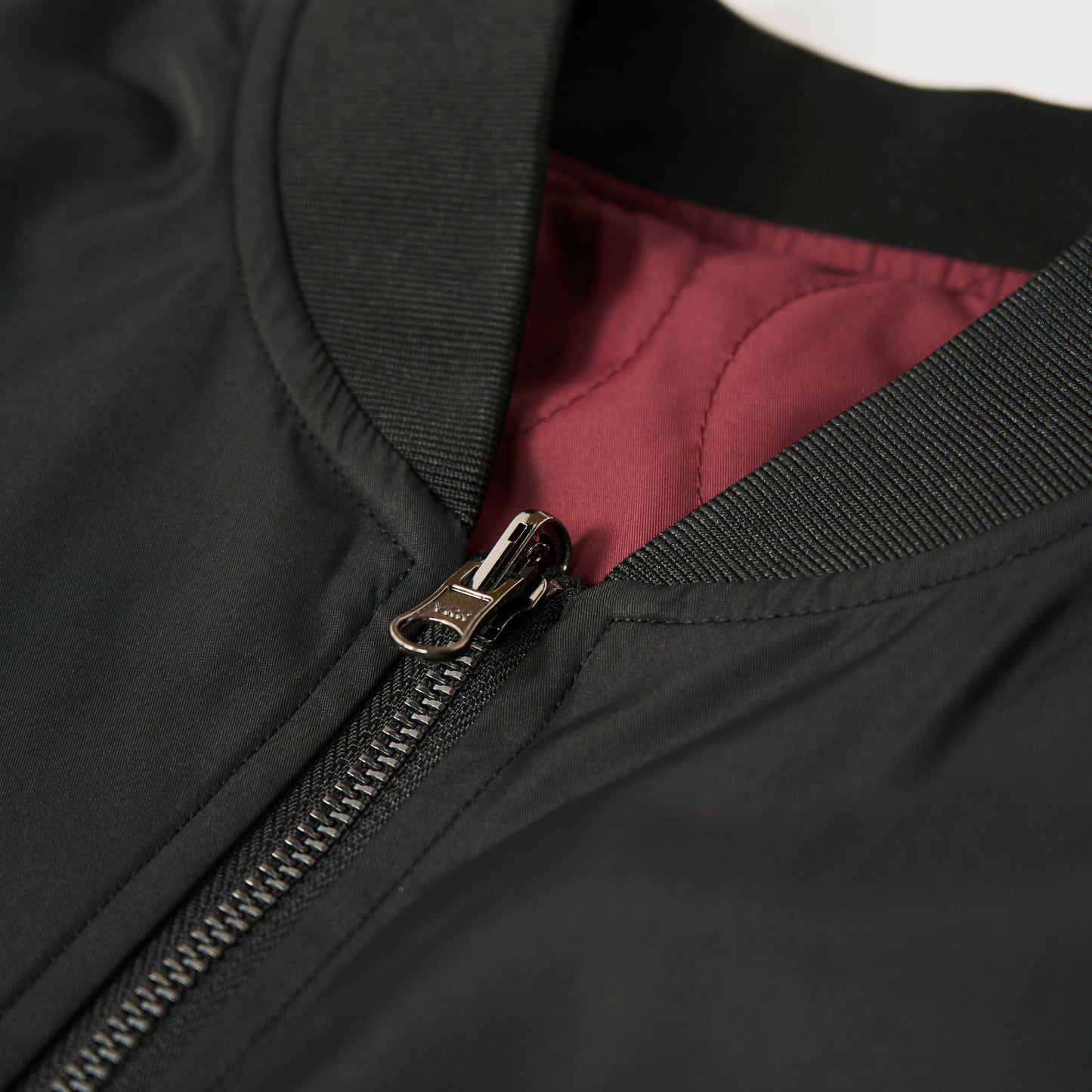 FAIRFAX DOUBLE CROSS REVERSIBLE FLIGHT JACKET - BLACK/WINE