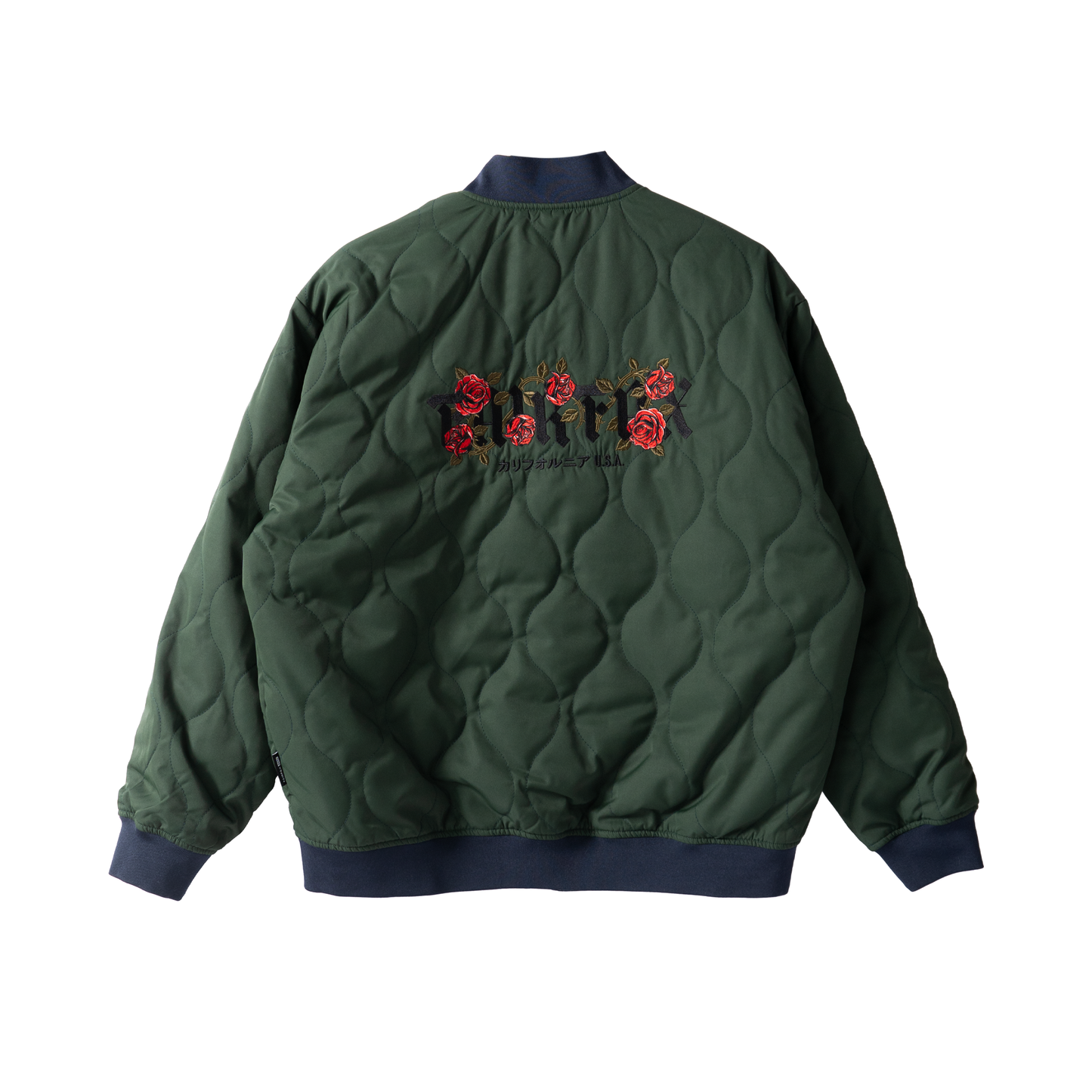 FAIRFAX DOUBLE CROSS REVERSIBLE FLIGHT JACKET - NAVY/ARMY GREEN