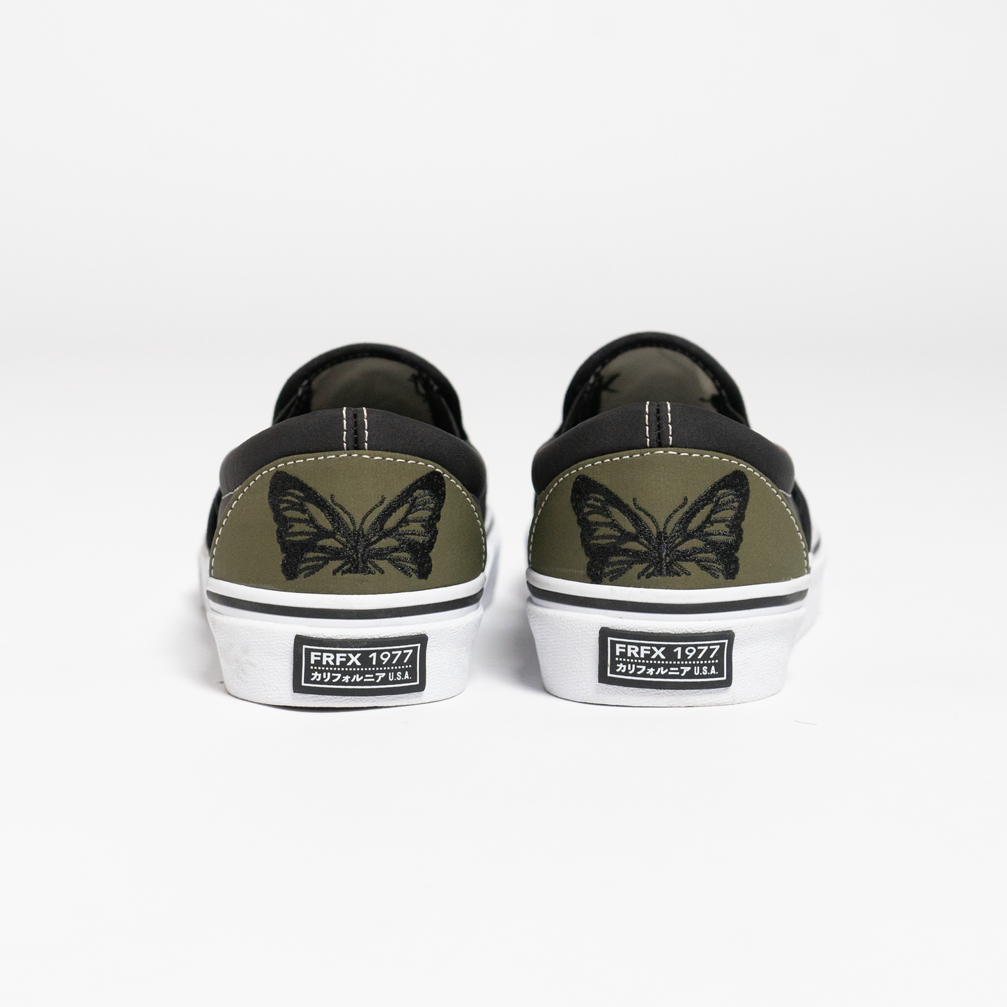 BUTTERFLY EMB. SLIP ON SNEAKERS - FFSE04