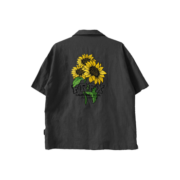 SUNFLOWER EMB. LINEN SHIRT - FFSH24
