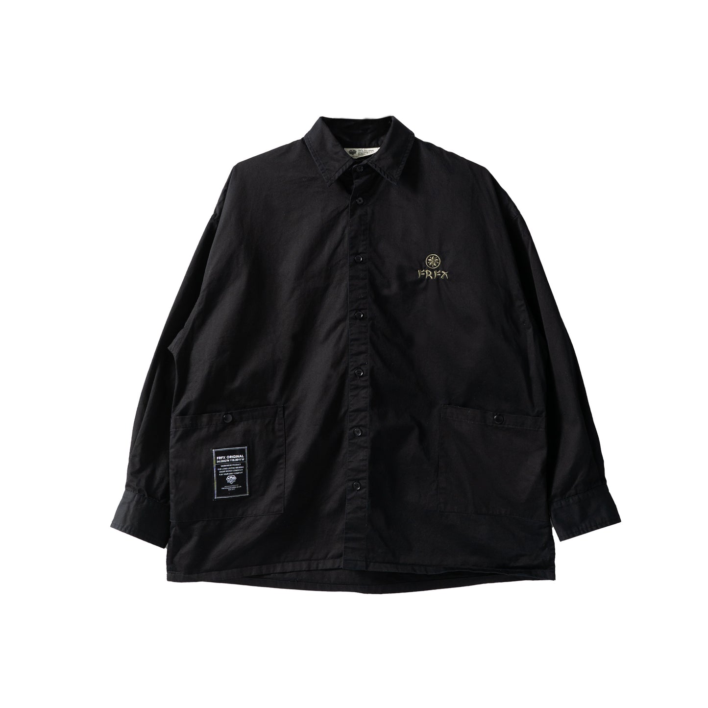 OVERSIZE STAND COLLAR SHIRT - FFSH31