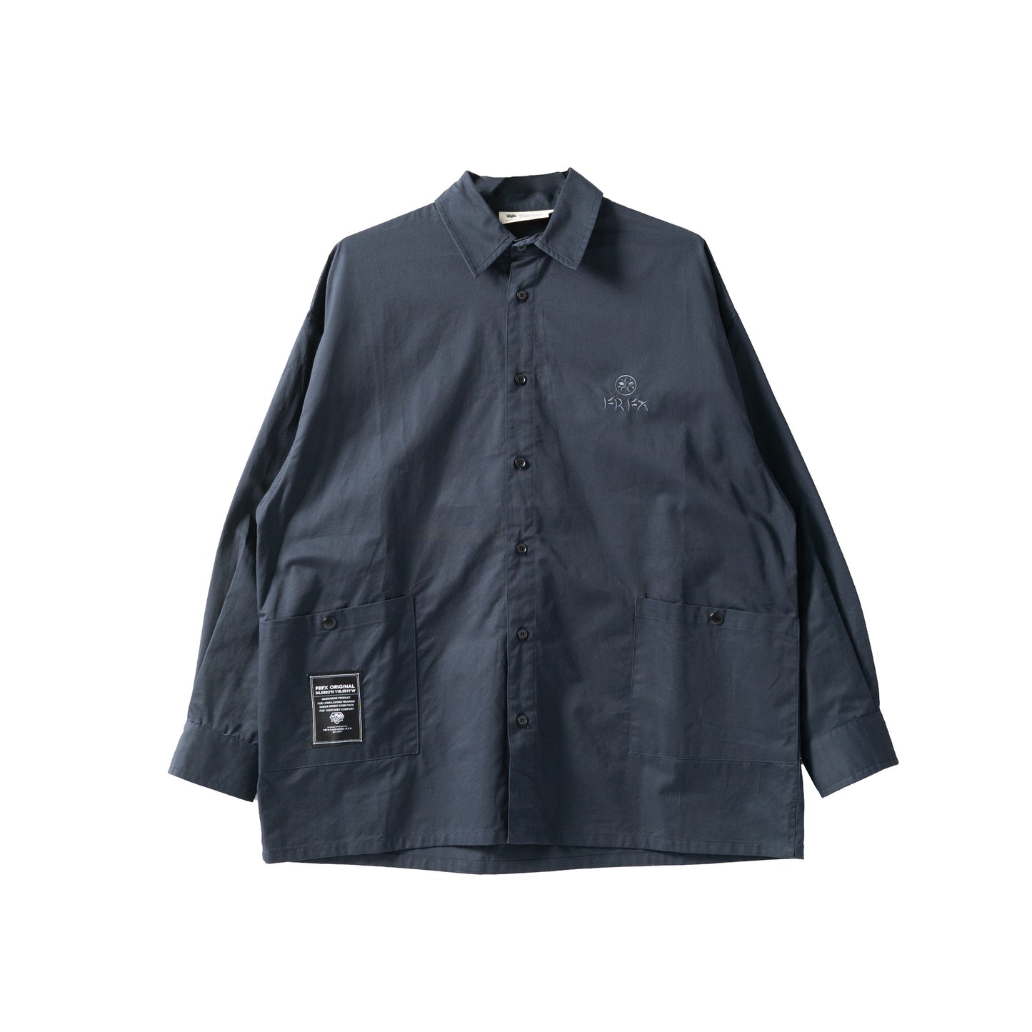 OVERSIZE STAND COLLAR SHIRT - FFSH31