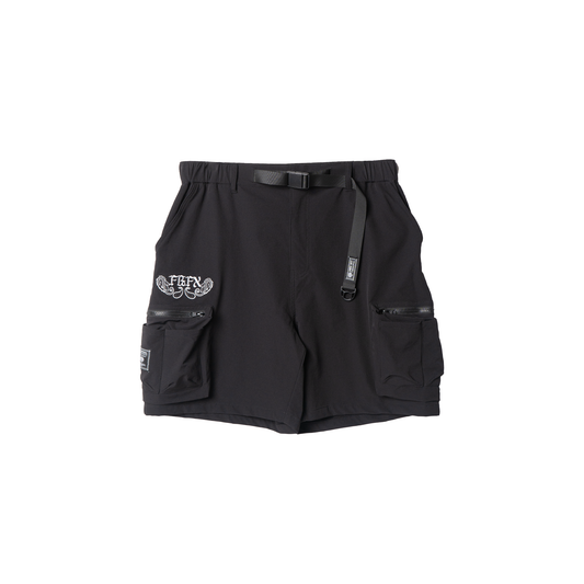 PAISLEY EMB. TEFLON CARGO SHORTS - FFST12