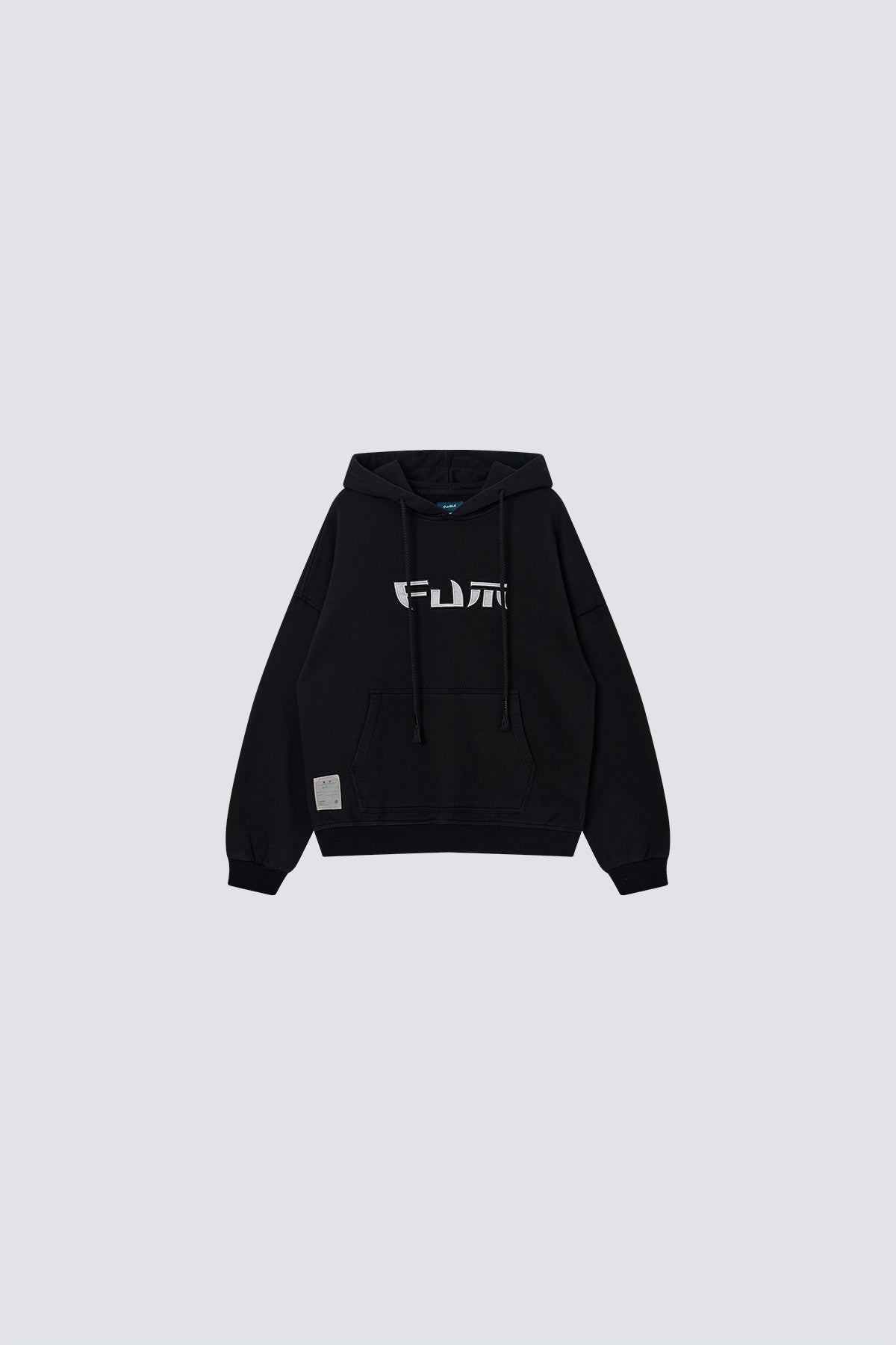 FUMBLE JAPANESE APPLIQUE HOODIES - BLACK