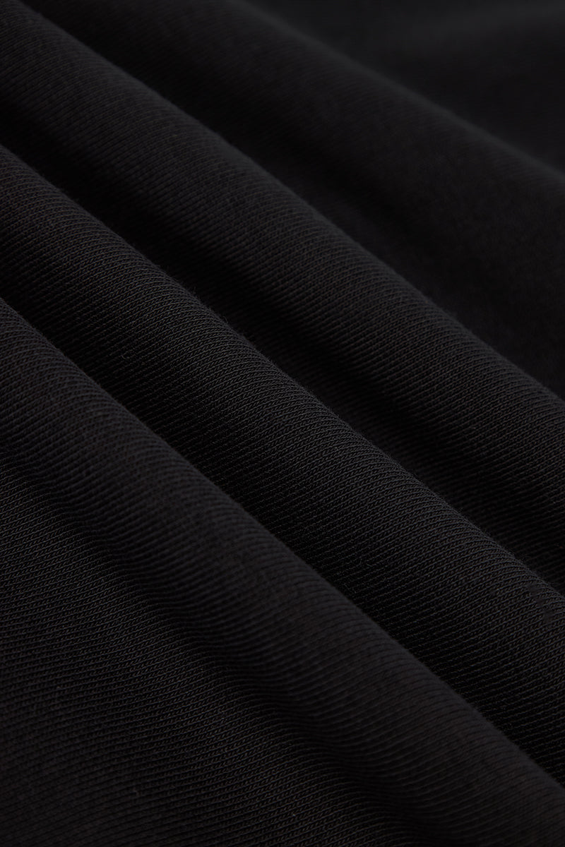 FUMBLE JAPANESE APPLIQUE HOODIES - BLACK