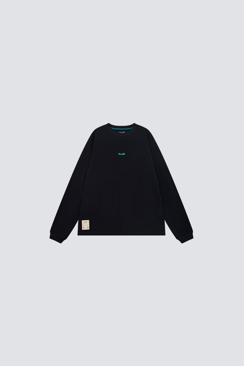 FUMBLE JP FUM LOGO LONG SLEEVE TEE - BLACK