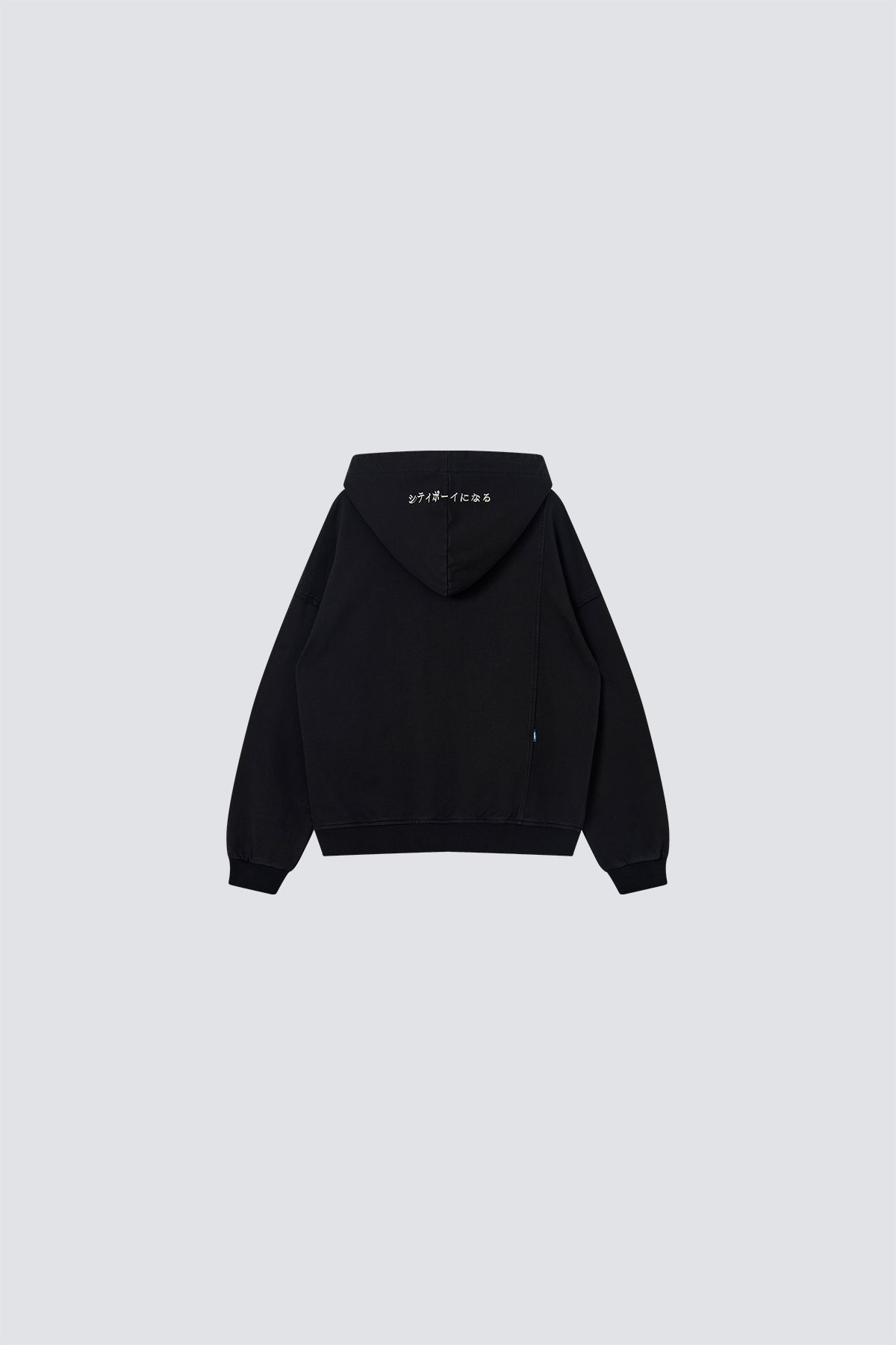 FUMBLE JAPANESE APPLIQUE HOODIES - BLACK