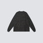 FUMBLE WASHED STRIPE JP FUM LONG SLEEVE TEE - GREY