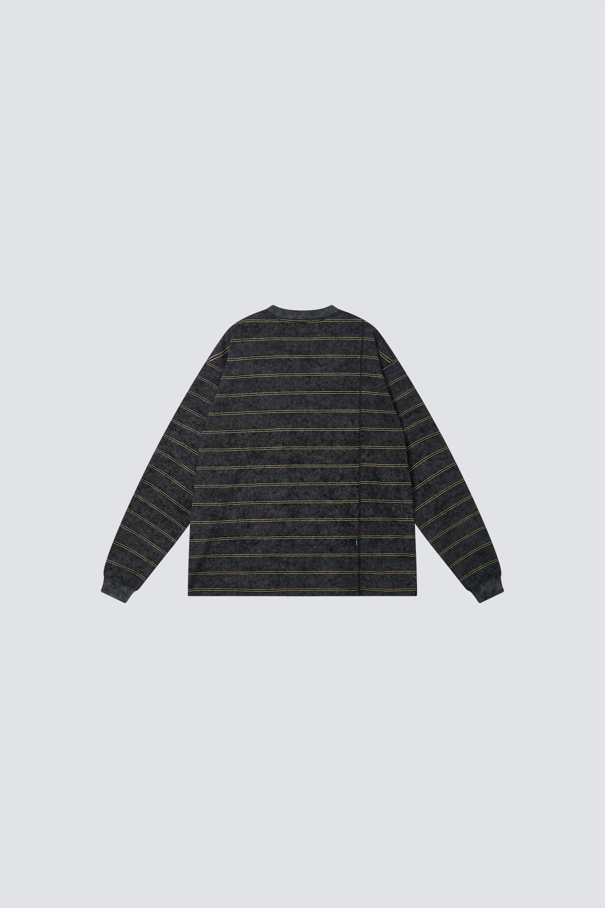 FUMBLE WASHED STRIPE JP FUM LONG SLEEVE TEE - GREY