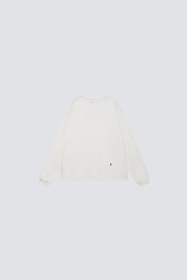 FUMBLE JP FUM LOGO LONG SLEEVE TEE - WHITE