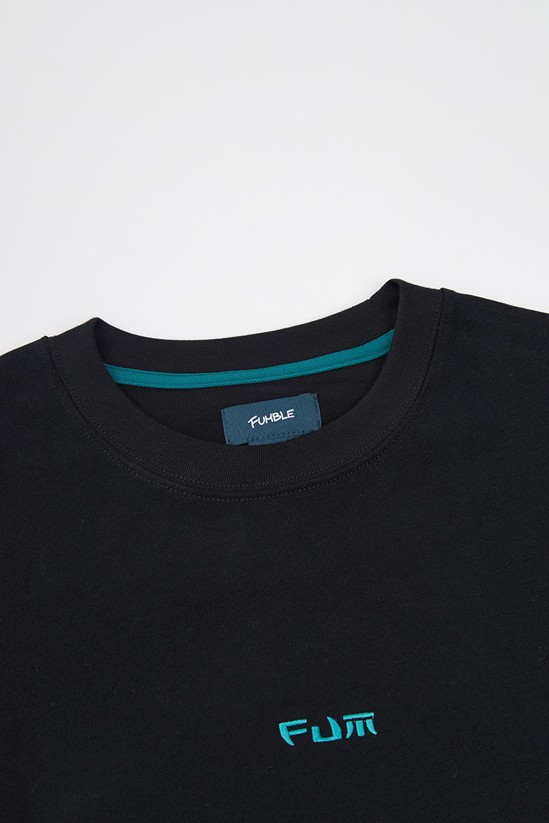 FUMBLE JP FUM LOGO LONG SLEEVE TEE - BLACK