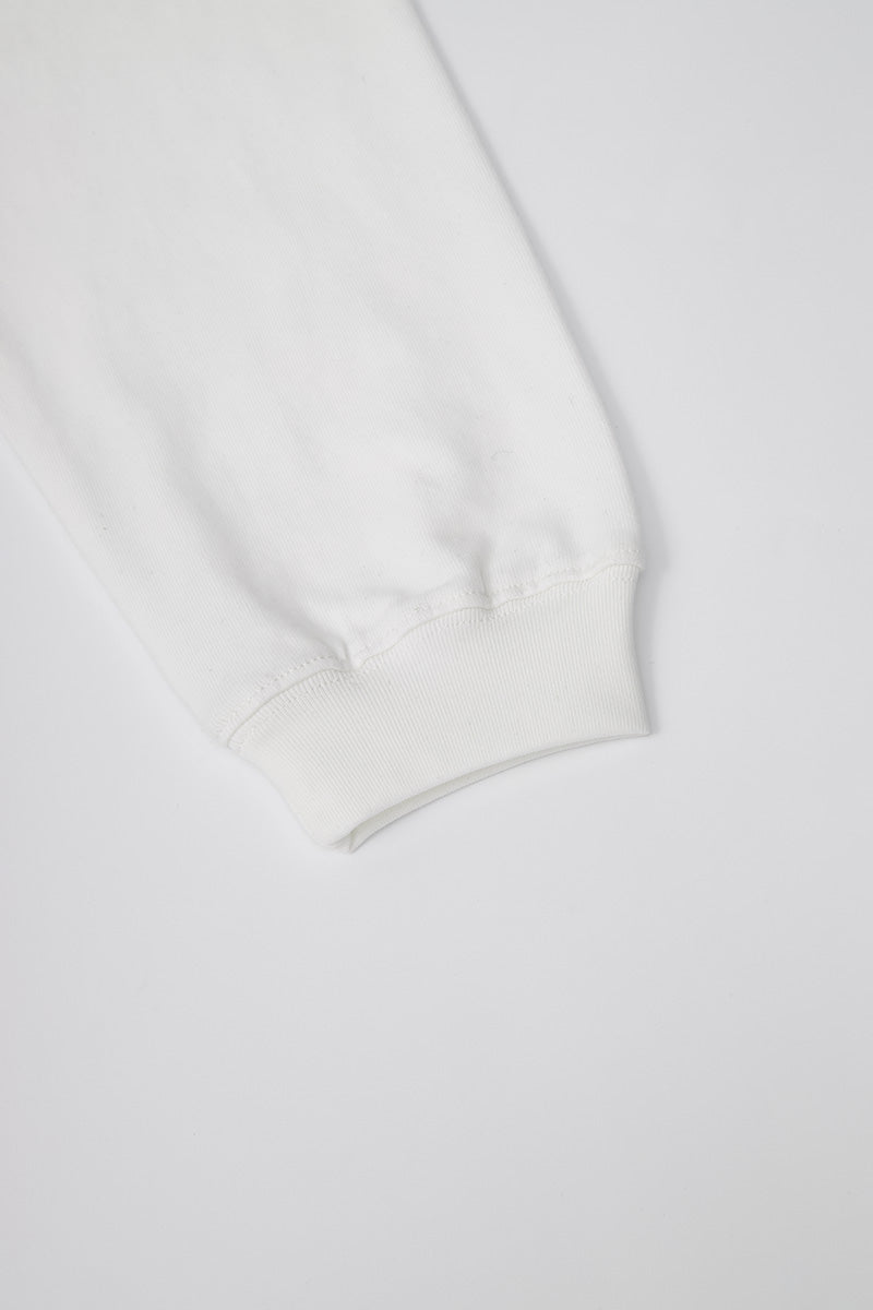 FUMBLE JP FUM LOGO LONG SLEEVE TEE - WHITE