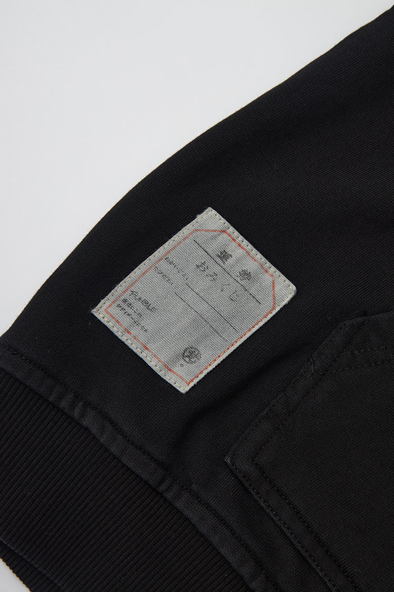 FUMBLE JAPANESE APPLIQUE HOODIES - BLACK