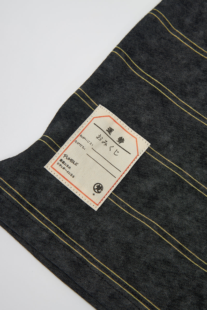 FUMBLE WASHED STRIPE JP FUM LONG SLEEVE TEE - GREY